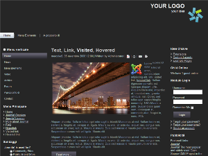 Absolute Black template preview - joomla 1.5