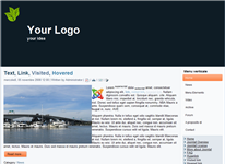Template preview: Black - Joomla 1.5
