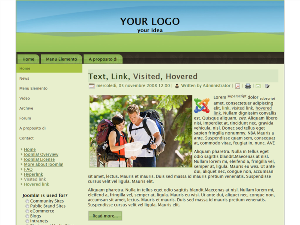 Blue Green template preview - joomla 1.5