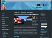 Template preview: Blues per Joomla 1.5