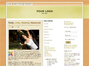 Fitness template preview - joomla 1.5