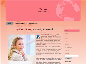 Template preview: Pink per Wordpress 3.2