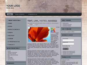 Template preview: Rust per Joomla