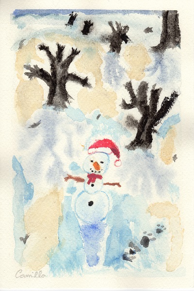 Acquerello di Camilla - Snowman