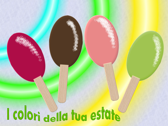 I gelati realizzati con Gimp