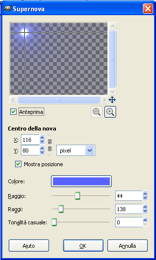 L'effetto Supernova in Gimp