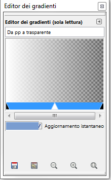 L'Editor di gradiente in Gimp