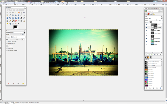 Il risultato finale della lomografia in Gimp