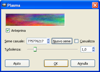 Il filtro Plasma in Gimp