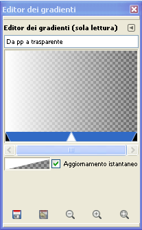 L'Editor delle sfumature in Gimp