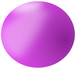 La sfera con l'effetto glossy creata con Inkscape