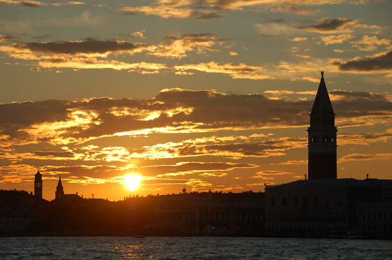 Tramonto sul bacino di San Marco