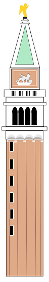 Il campanile di San Marco disegnato con Inkscape