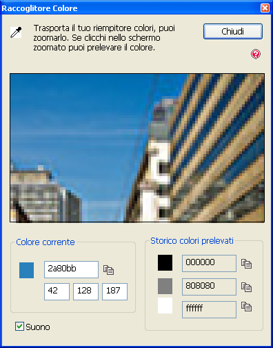 Il campionatore di colori in Photoscape