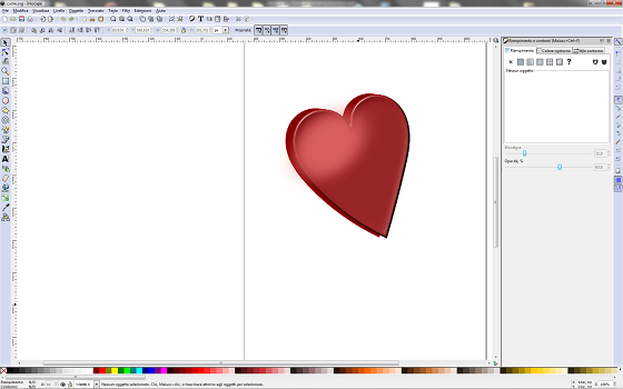 Il risultato finale in Inkscape