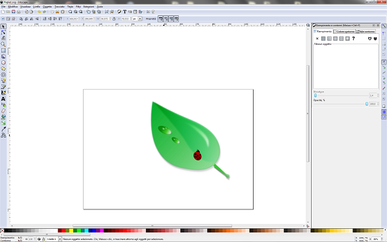 Il risultato finale in Inkscape