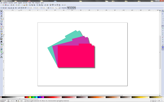 Il risultato finale ottenuto con Inkscape