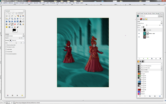 Il risultato finale in Gimp