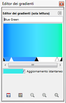 L'Editor di gradiente in Gimp