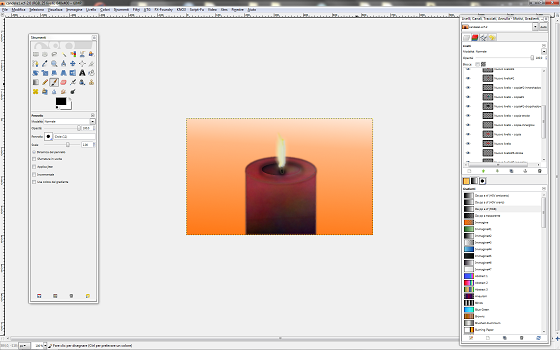 Il risultato finale in Gimp