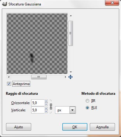 La Sfocatura Gaussiana in Gimp