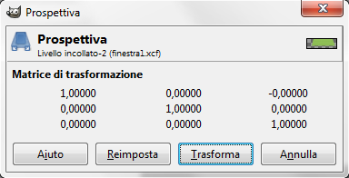 Lo strumento Prospettiva in Gimp