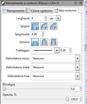 Il controllo dello spessore del tratto in Inkscape