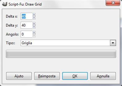Il filtro Draw Grid in Gimp