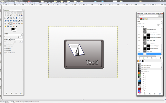 Il risultato finale in Gimp