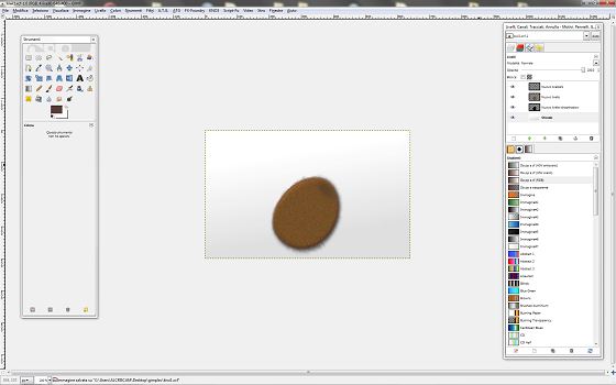 Il risultato finale in Gimp