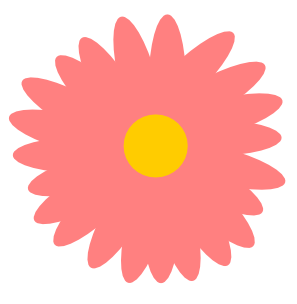 Il secondo fiore realizzato con Inkscape