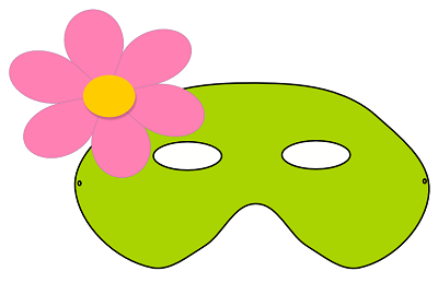 Maschera con fiore