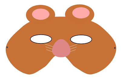 Maschera da criceto realizzata con Inkscape