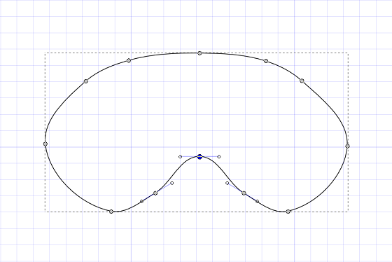 La sagoma disegnata con Inkscape