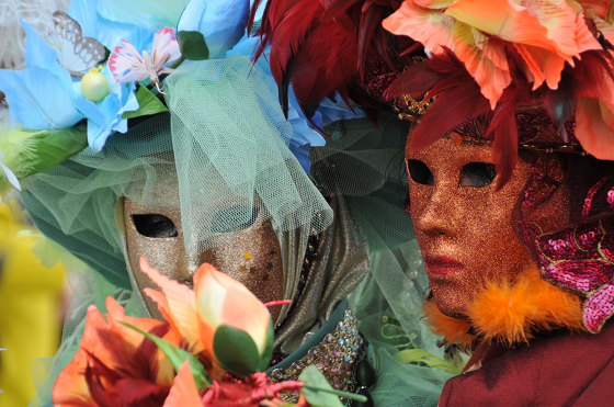Ritratto di maschere a Venezia