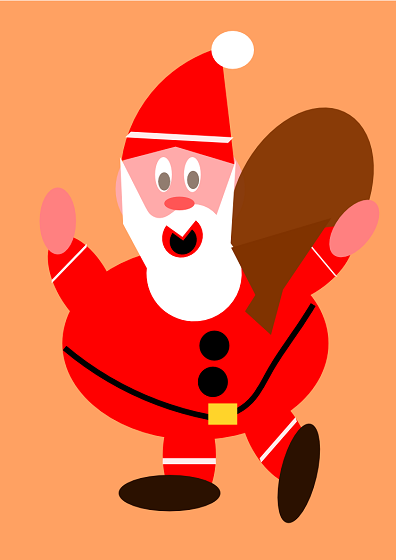 Babbo Natale disegnato con Inkscape