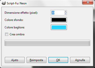 Il filtro Neon in Gimp