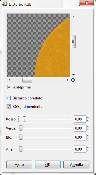 Il disturbo RGB in Gimp