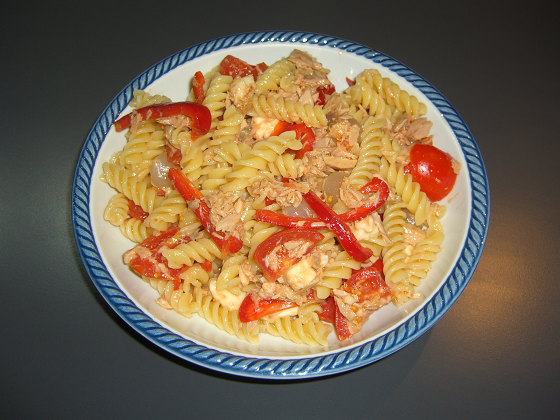 Pasta fredda con i peperoni