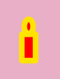 La candela disegnata con Inkscape
