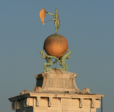 Particolare della Punta della Dogana a Venezia