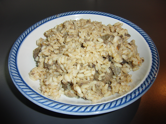 Risotto con i fegatini