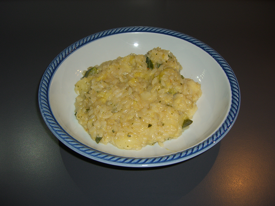 Risotto di zucchine e taleggio