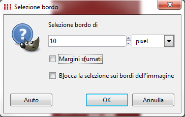 Selezioniamo il bordo di un oggetto con Gimp