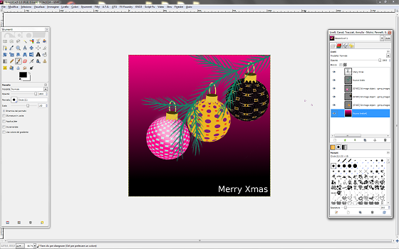 Il risultato finale in Gimp