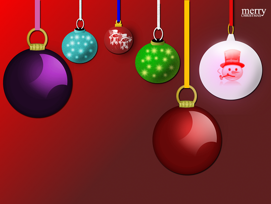 Le sfere di Natale disegnate con Gimp