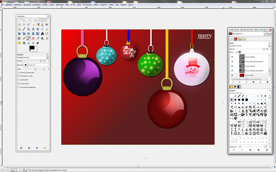 Il risultato finale in Gimp
