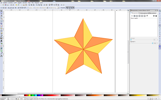 Il risultato finale in Inkscape