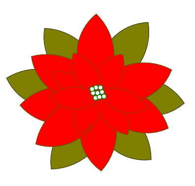 Disegno Stella Di Natale Fiore.Disegnare Una Stella Di Natale Con Inkscape Csi Multimedia