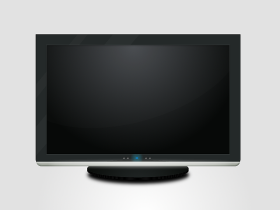 Il televisore disegnato con Gimp